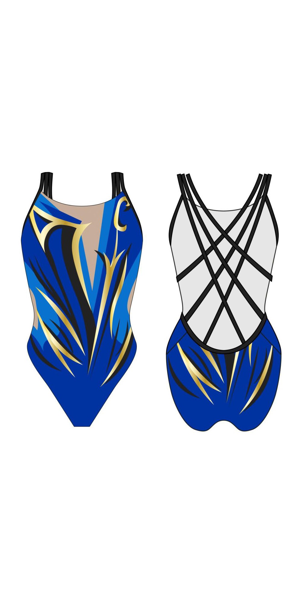 FANTAISIE F010 Lycra Bleu (4 Semaines)