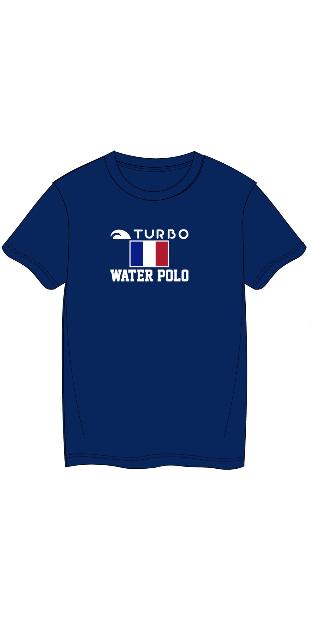 Tee-Shirt France Water-Polo Bleu Marine