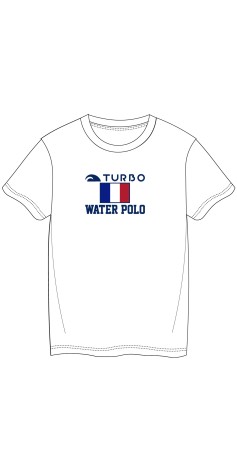 Tee-Shirt France Water-Polo Blanc