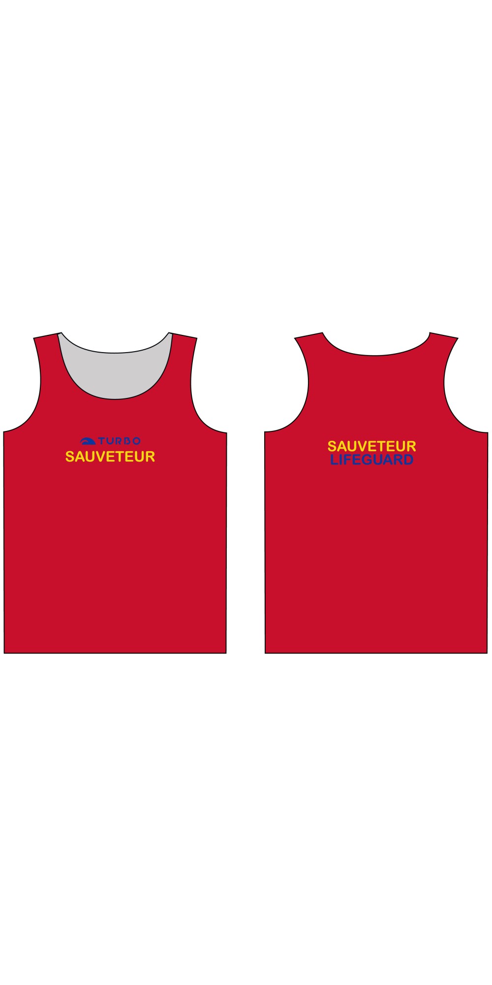 Sweat à Capuche Maître Nageur Sauveteur Inscription Face Et Dos - Vêtement Uniforme Sauvetage