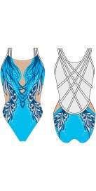 FANTAISIE F002 Lycra Bleu...