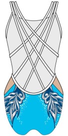 FANTAISIE F002 Lycra Bleu (4 Semaines)