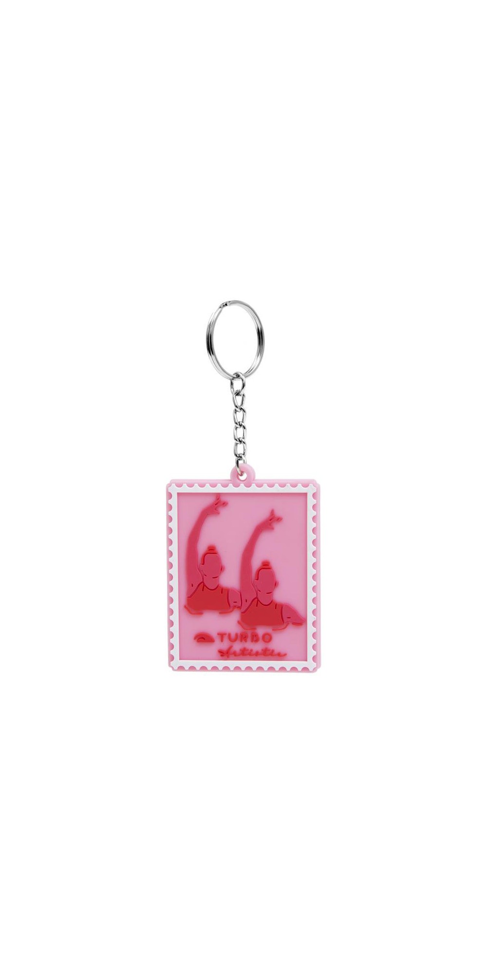 Porte Clefs Artistic 03 Carré Rose