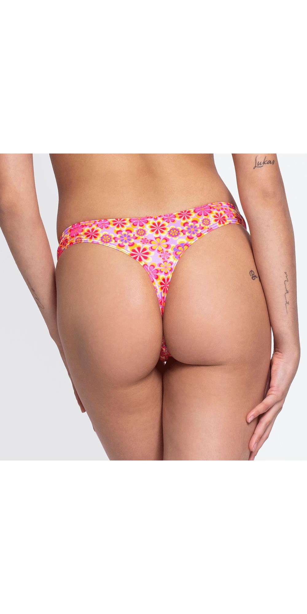 Thong Retro Super Bas de Bikini Brésilien (3 Semaines)