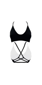 Haut de Bikini Queen Noir (3 Semaines)