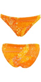 Bas de Bikini Mare Cool Paisley Orange (3 Semaines)