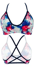 Haut de Bikini Queen Floral Party (3 Semaines)