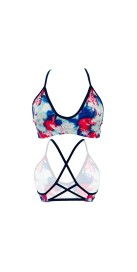 Haut de Bikini Queen Floral Party (3 Semaines)