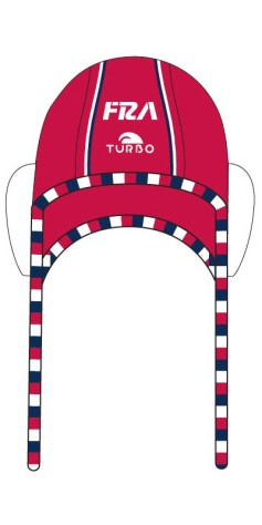 Bonnet Water-Polo Classique France FFN Officiel Rouge Domicile Adulte (3 Semaines)