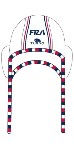 Bonnet Water-Polo Classique France FFN Officiel Blanc Adulte (3 Semaines)