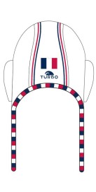 Bonnet Water-Polo Classique France FFN Officiel Blanc Adulte (3 Semaines)
