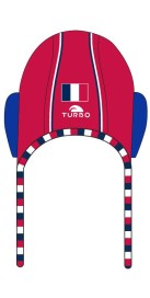Bonnet Water-Polo Classique France FFN Officiel Rouge Extérieur Adulte (3 Semaines)