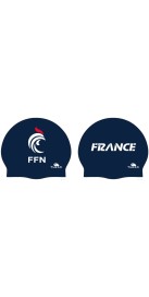 Bonnet Natation Silicone Bleu France Artistic Swimming Officiel