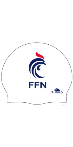 Bonnet Natation Silicone Blanc France Artistic Swimming Officiel