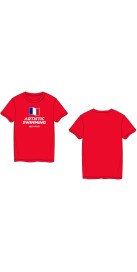 Tee-Shirt Rouge FRANCE Natation Artistique FFN Officiel
