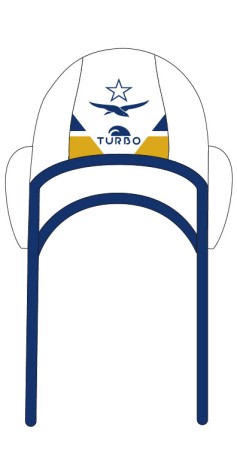 Bonnet Water-Polo Classique CN Marseille Officiel Blanc (3 Semaines)