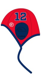 Bonnet Water-Polo Classique CN Marseille Officiel Rouge Extérieur (3 Semaines)