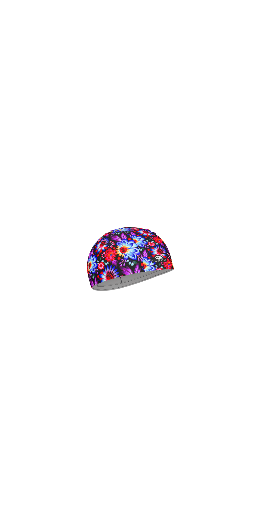Bonnet Natation PBT Black Flower