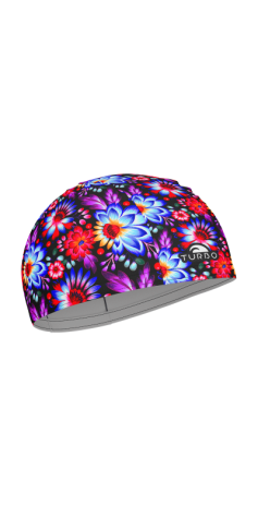 Bonnet Natation PBT Black Flower