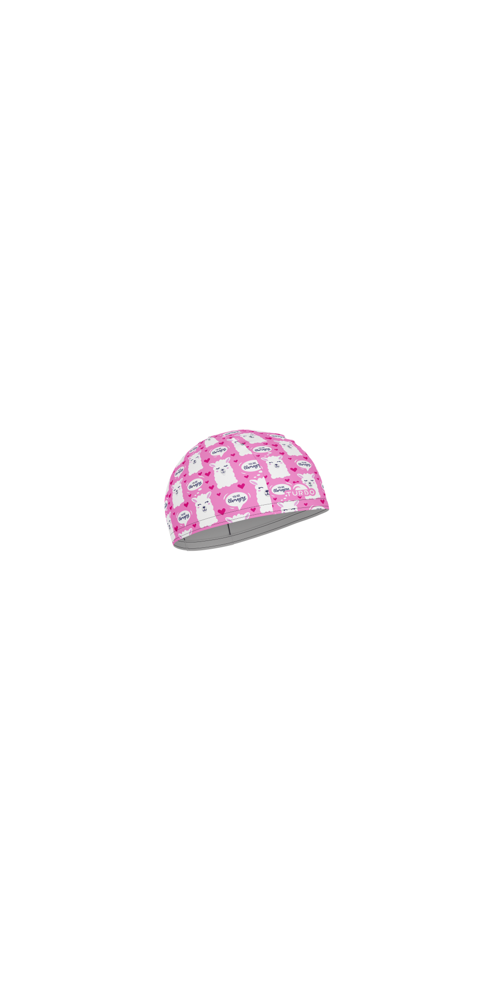 Bonnet Natation PBT Llama Rosa
