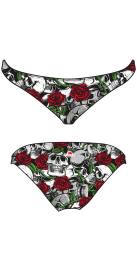 Bas de Bikini Mare Skull and Roses (3 Semaines)