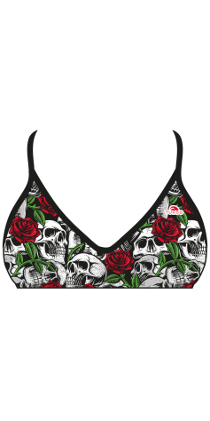 Haut de Bikini Mare Skull and Roses (3 Semaines)