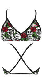 Haut de Bikini Mare Skull and Roses (3 Semaines)