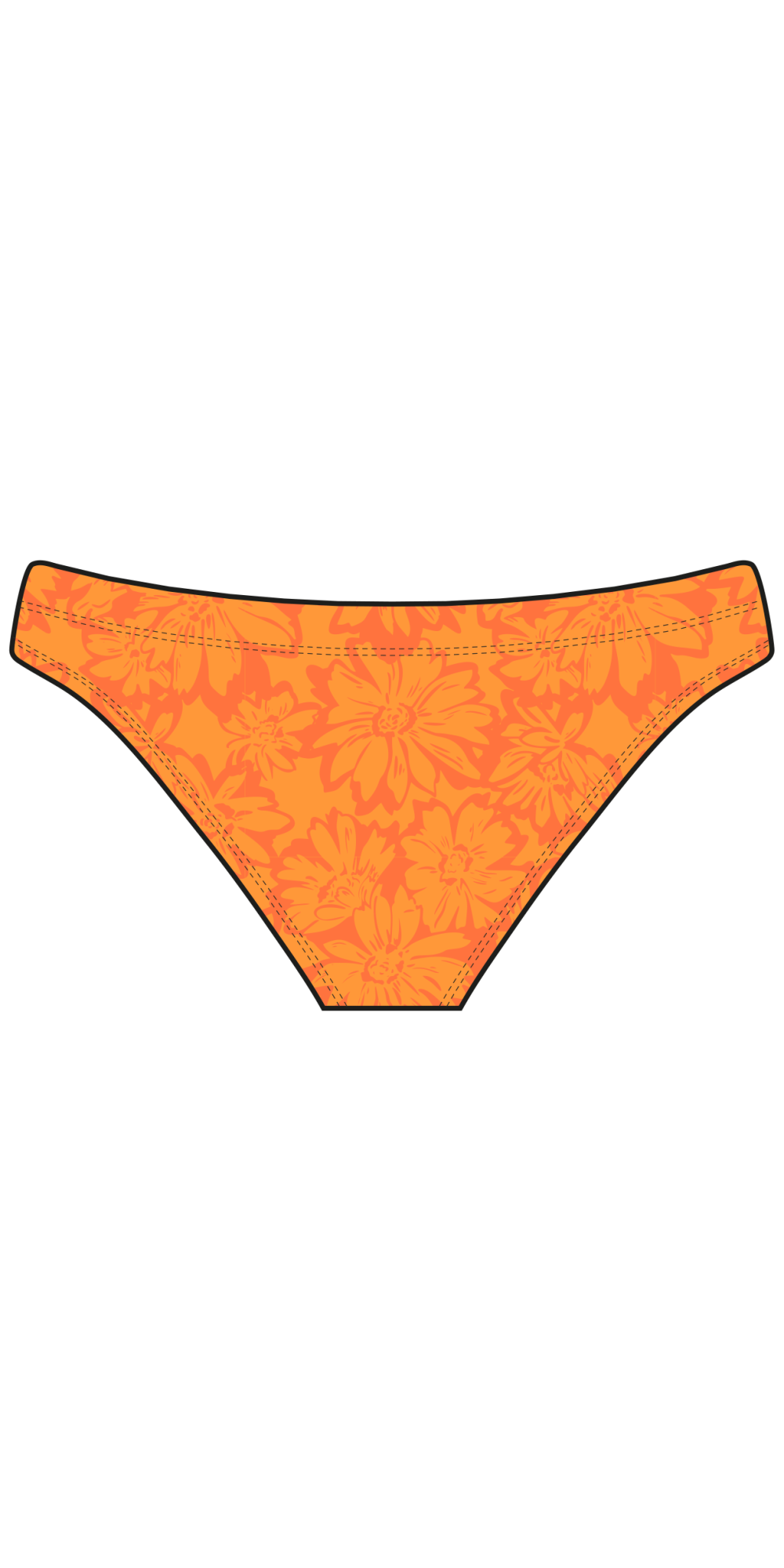 Bas de Bikini Mare Block Flowers (3 Semaines)