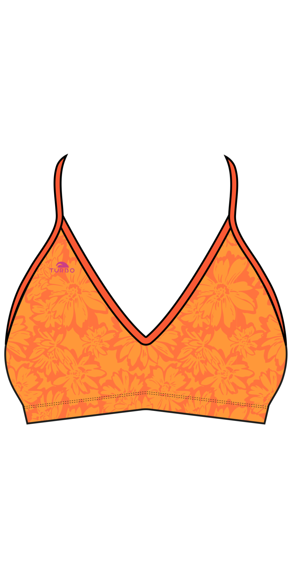 Haut de Bikini Mare Block Flowers (3 Semaines)