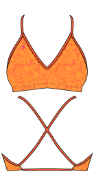 Haut de Bikini Mare Block Flowers (3 Semaines)