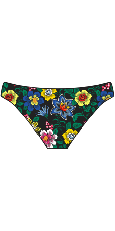 Bas de Bikini Mare Flowers and Tigers (3 Semaines)