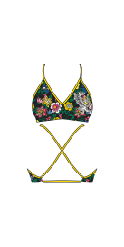 Haut de Bikini Mare Flowers and Tigers (3 Semaines)