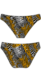 Bas de Bikini Mare Blue Color Zebra (3 Semaines)