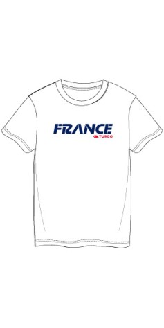 Tee-Shirt Blanc FRANCE Natation Artistique FFN Officiel 2026
