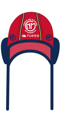 Bonnet WP Classique CN Marseille Officiel Rouge Extérieur 2025-2026 (3 Semaines)