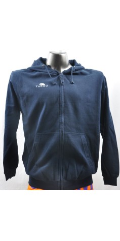 Sweat Zippé Bleu Marine