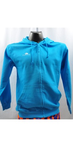 Sweat Zippé Bleu Ciel