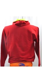 Pull à Capuche Rouge et Jaune