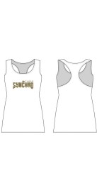 Débardeur Femme Synchro Blanc Or