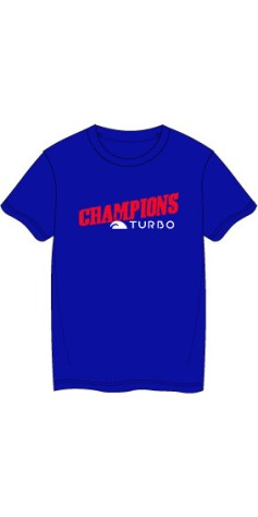 Tee-Shirt Bleu Royal Coton Champions