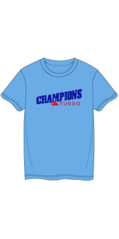 Tee-Shirt Bleu Ciel Coton Champions