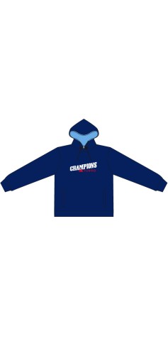 Sweat à Capuche Champions Bleu Marine et Bleu Ciel