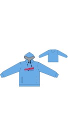 Sweat à Capuche Champions Bleu Ciel et Gris (red)