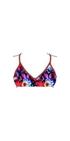 Haut de Bikini Mare Black Flower (3 Semaines)