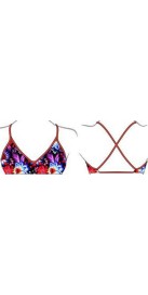 Haut de Bikini Mare Black Flower (3 Semaines)