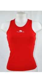 Débardeur Coton Rouge Femme