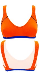 Haut de Bikini Pop Comfort Orange Fluo (3 Semaines)