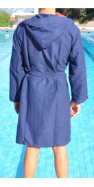 Peignoir Microfibre Prémium Bleu Marine (Délais 10 Jours)