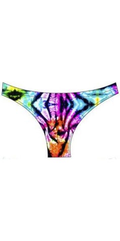 Bas de Bikini Funky Tie Dye Rainbow (3 Semaines)